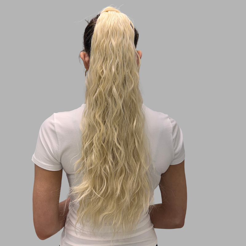 Simone-26'' Long Wavy Wrap Around Synthetic Ponytail - estellewigsandmore.co.uk
