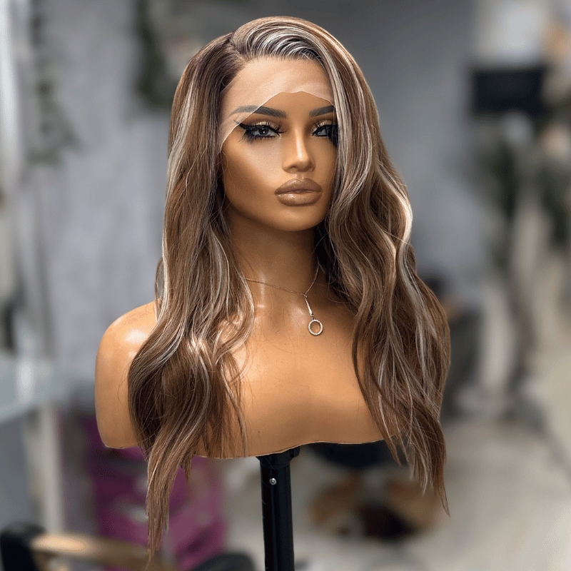 Valora- Copper Brown Scandi Hairline Lace Front Wig - estellewigsandmore.co.uk