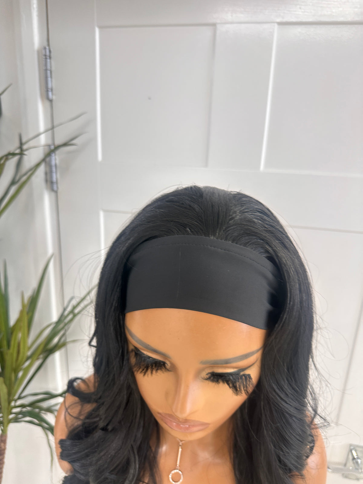 Black Wavy Headband Wig - Esme/1 - estellewigsandmore.co.uk