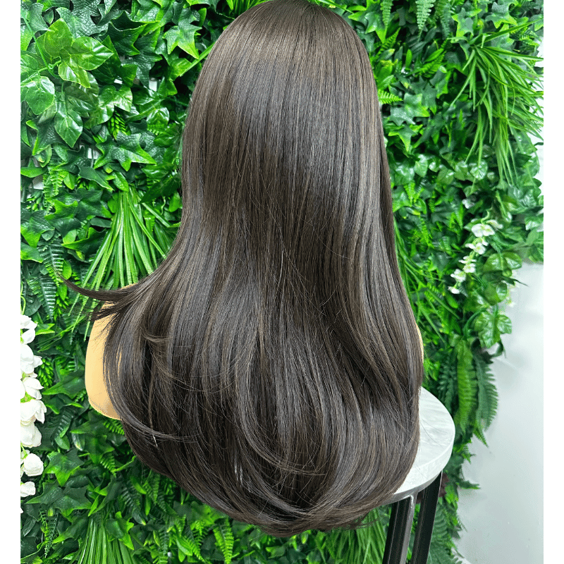 Chocolate Brown Synthetic  Full Wig-EDW 39