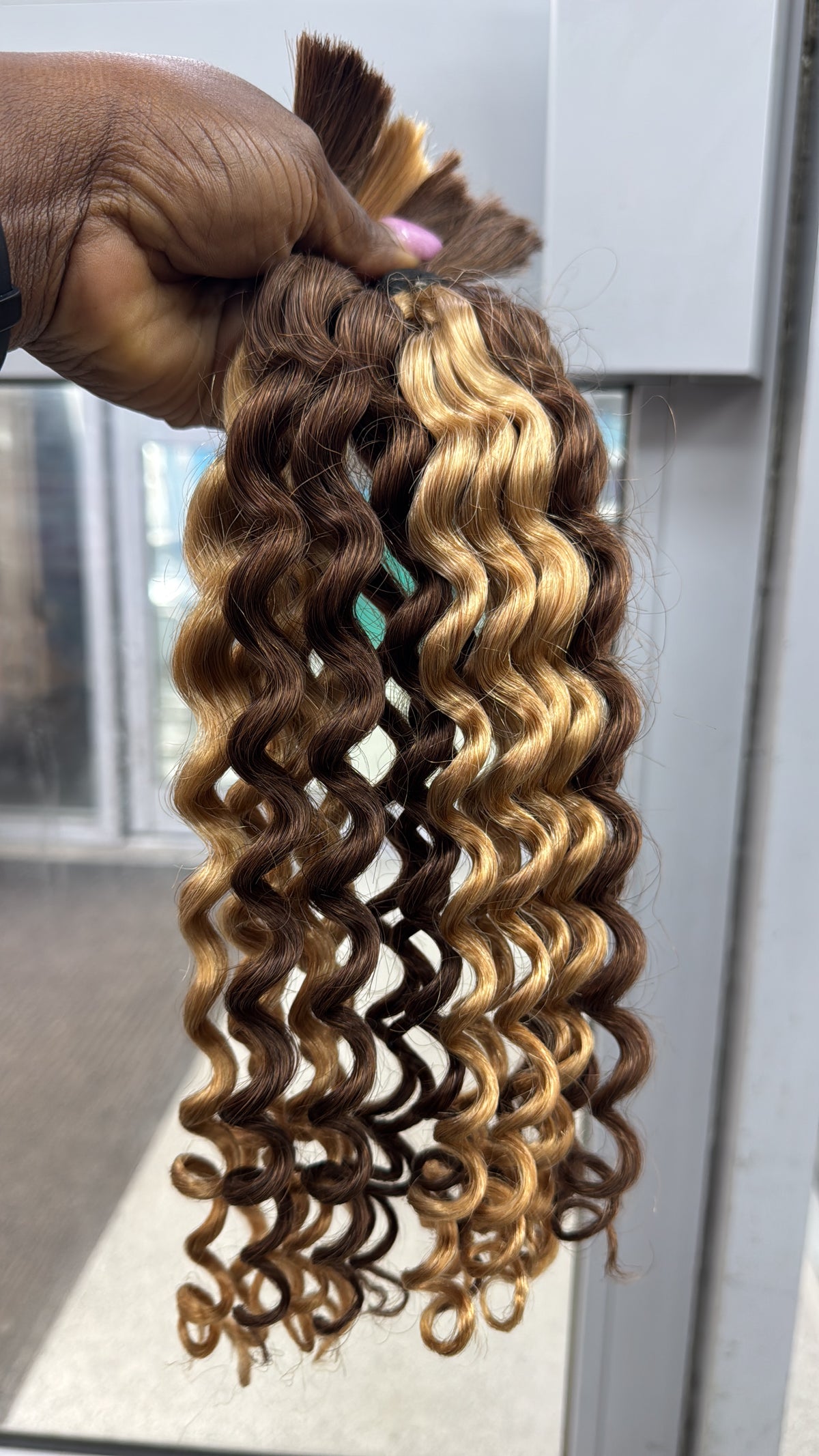 HUMAN HAIR -Deep Wave Bulk Braiding Hair | Boho Braids | Goddess Locs - estellewigsandmore.co.uk Braiding Hair