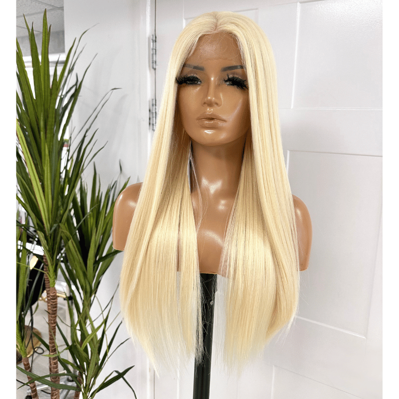 EWD 28- Long Light Blonde Silk Base Synthetic Wig