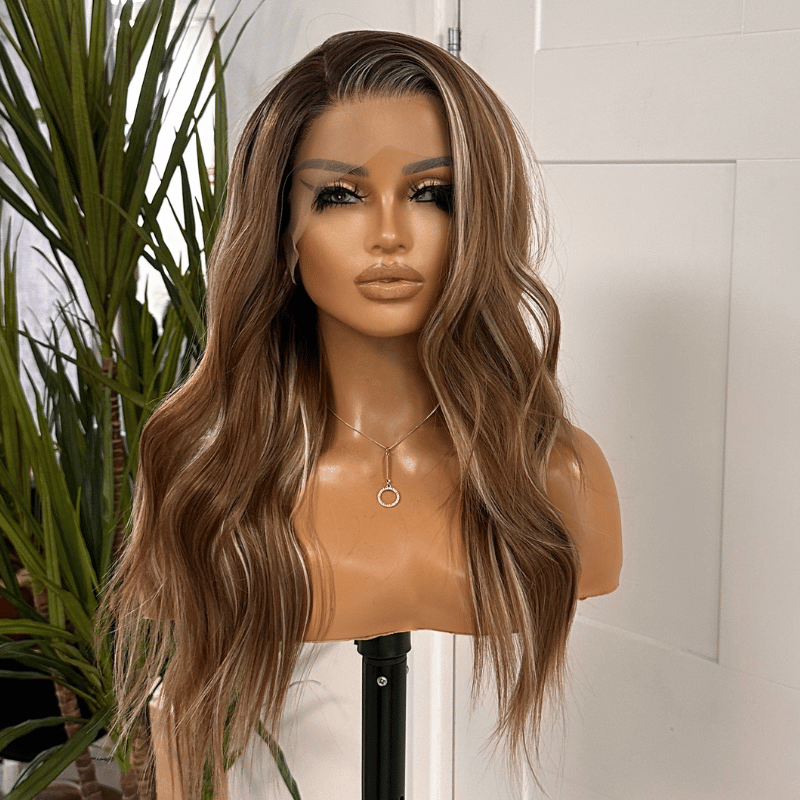 Valora- Copper Brown Scandi Hairline Lace Front Wig - estellewigsandmore.co.uk