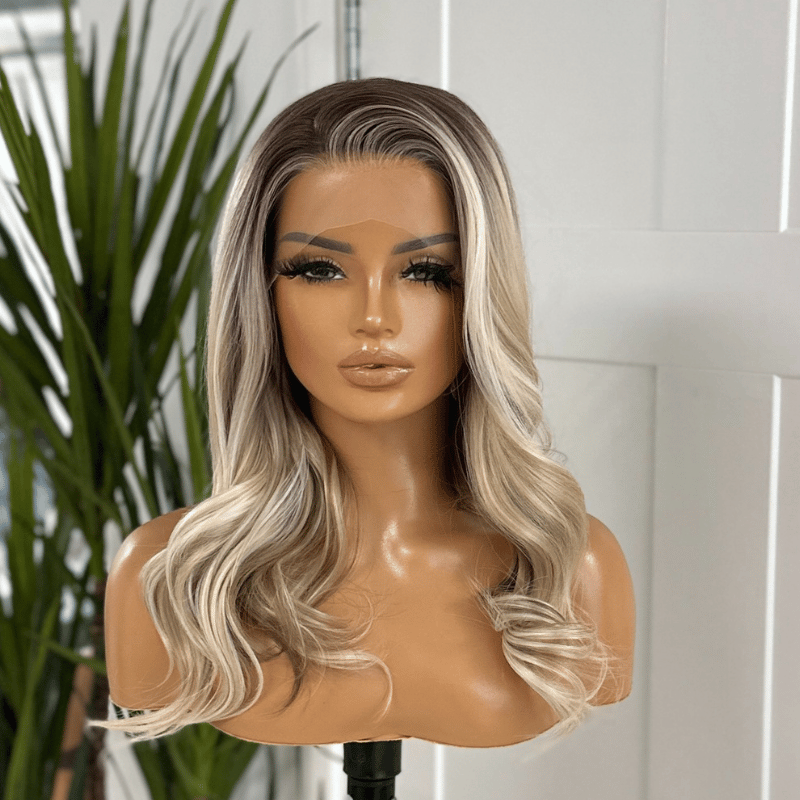 Freya – 18–20” Rooted Platinum Blonde (Scandinavian) Wig | Lace Front - estellewigsandmore.co.uk