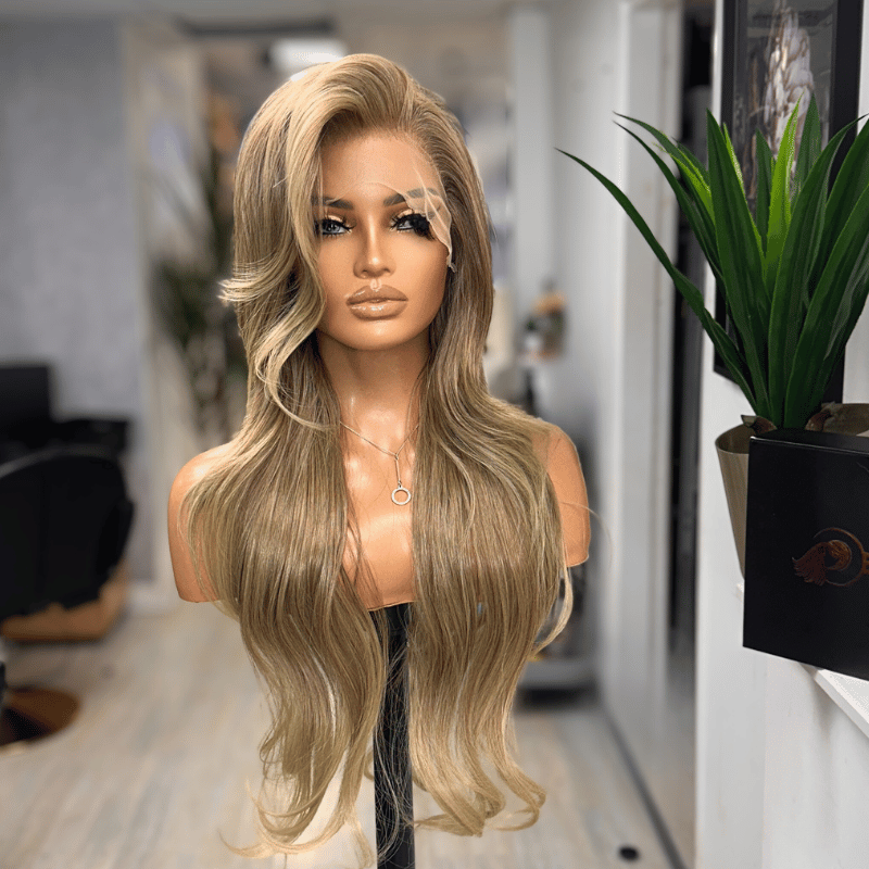 Caramel Brown & Beige Blonde Lace Front Wig-Yazmine/25 - estellewigsandmore.co.uk