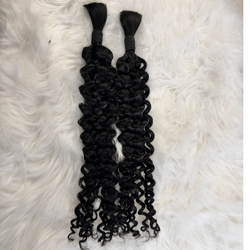 HUMAN HAIR -Loose Curl Bulk Braiding Hair | Boho Braids | Goddess Locs - estellewigsandmore.co.uk