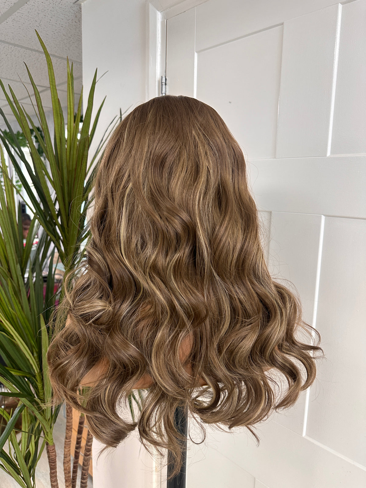 Light Brown/Blonde Mix   Lace front wig -EWD 34