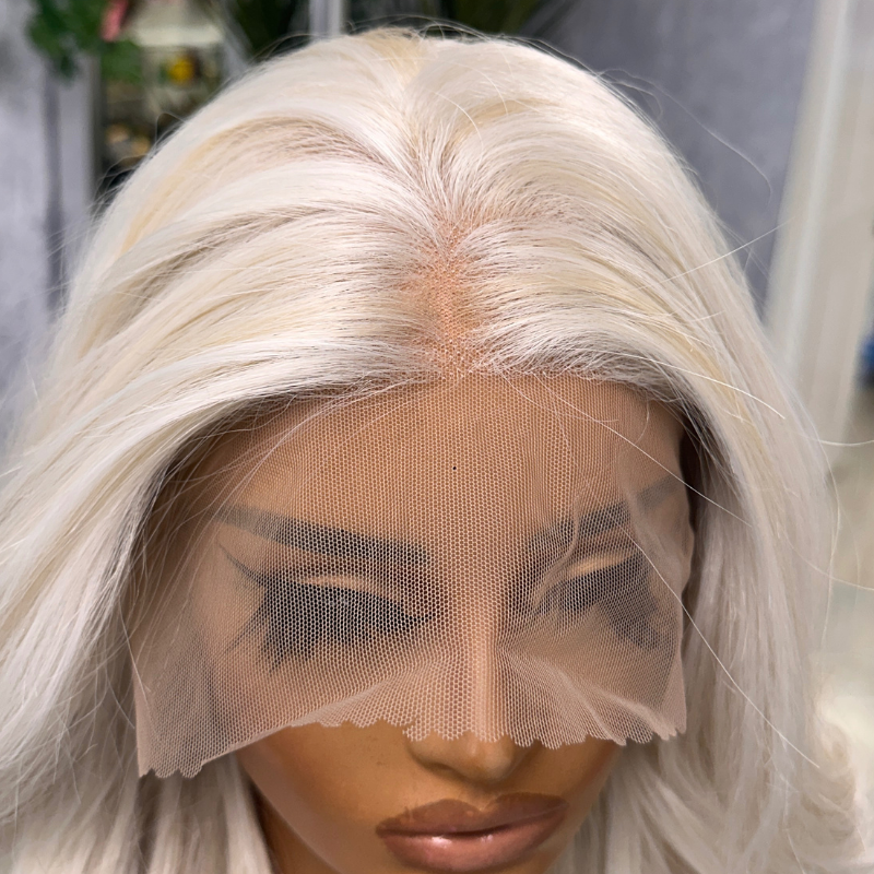 Celeste- Platinum Blonde synthetic 13×6 Lace Front Wig - estellewigsandmore.co.uk