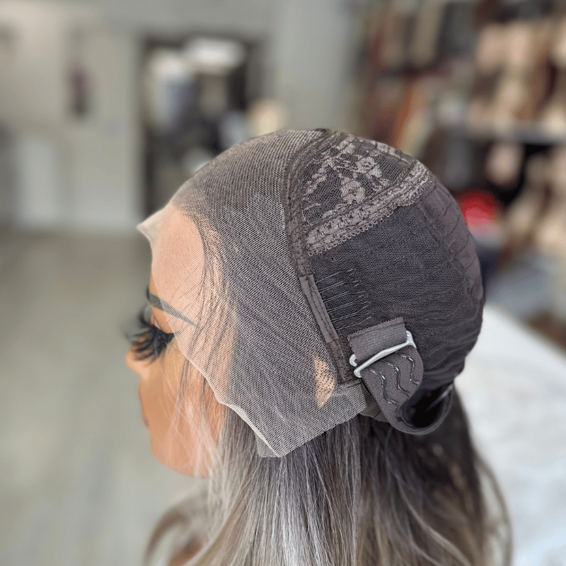 ZOE-Rooted Ash Brown/Blonde Balayage Synthetic Lace Front Wig