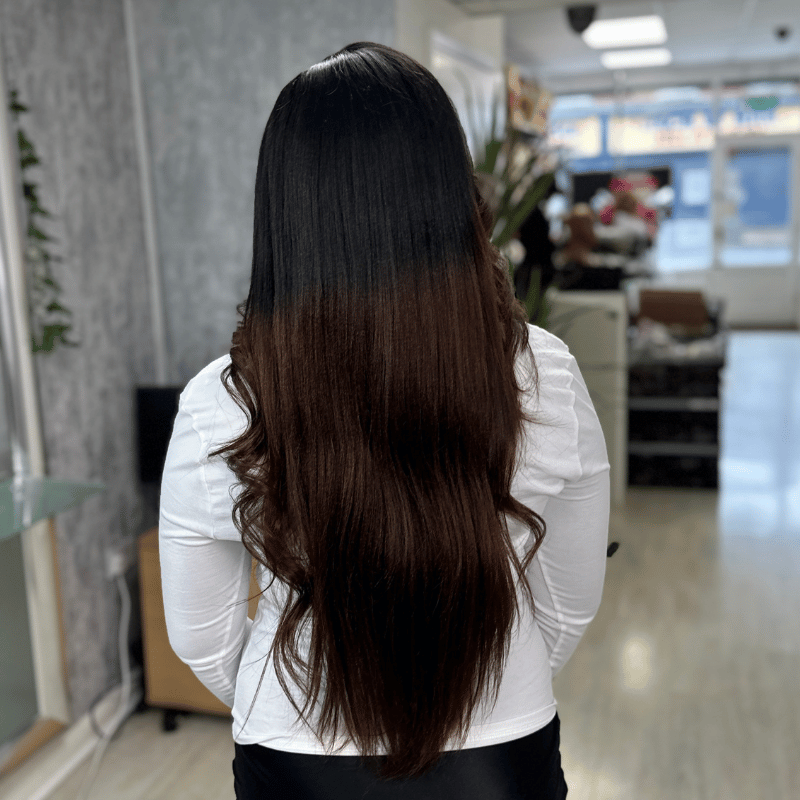 22” Yaki Straight Human Hair Lace Closure Wig-Becca - estellewigsandmore.co.uk