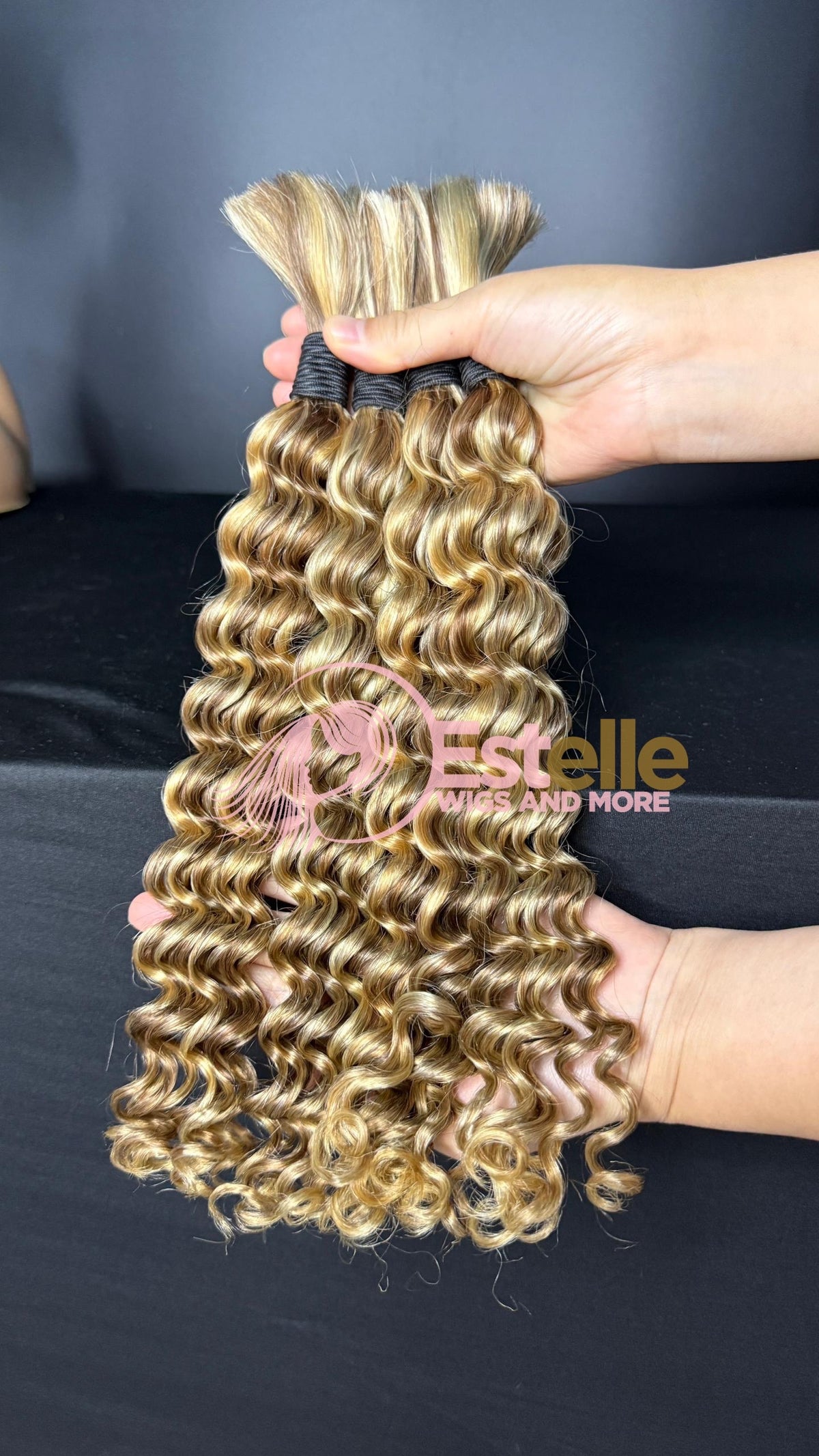 HUMAN HAIR -Deep Wave Bulk Braiding Hair | Boho Braids | Goddess Locs - estellewigsandmore.co.uk Braiding Hair