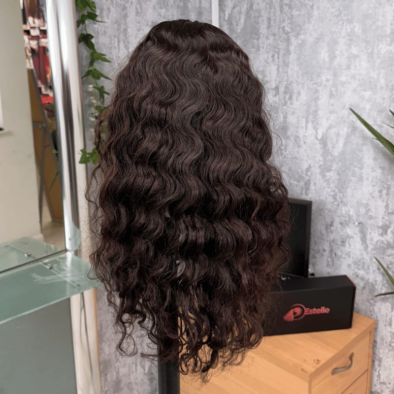 20” U Part Wavy Human Hair Wig - estellewigsandmore.co.uk