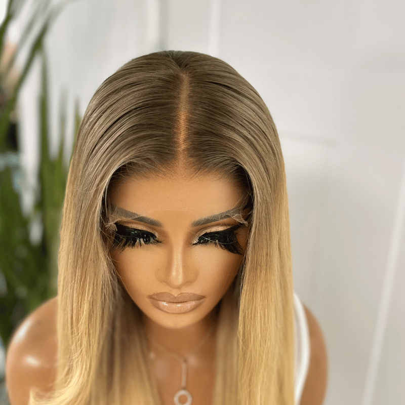 MADISON – 22" Bleach Blonde Human Hair 5×5 HD Lace Wig