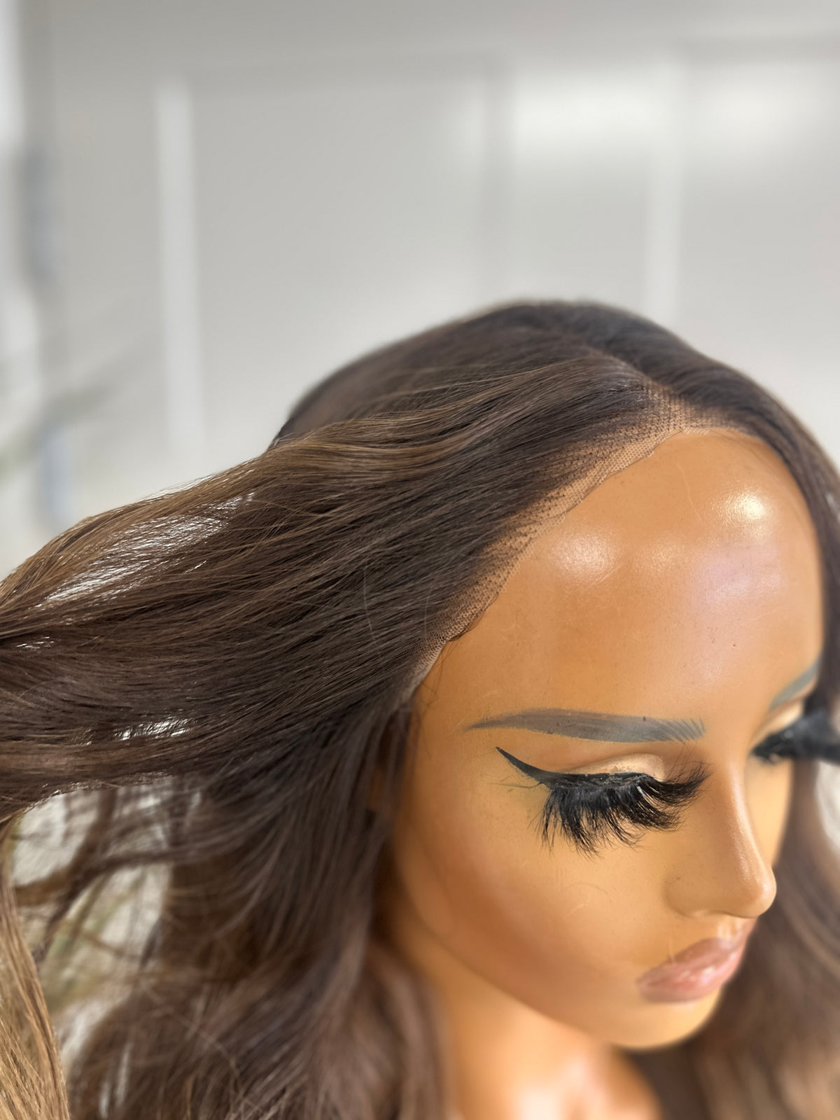Rooted Mixed Brown  Lace front wig Pre-Cut Lace-EWD 33 - estellewigsandmore.co.uk