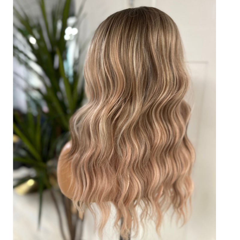 Rosé Drift Lace Front Wig | Loose Wave Dusty Rose Synthetic Wig - estellewigsandmore.co.uk