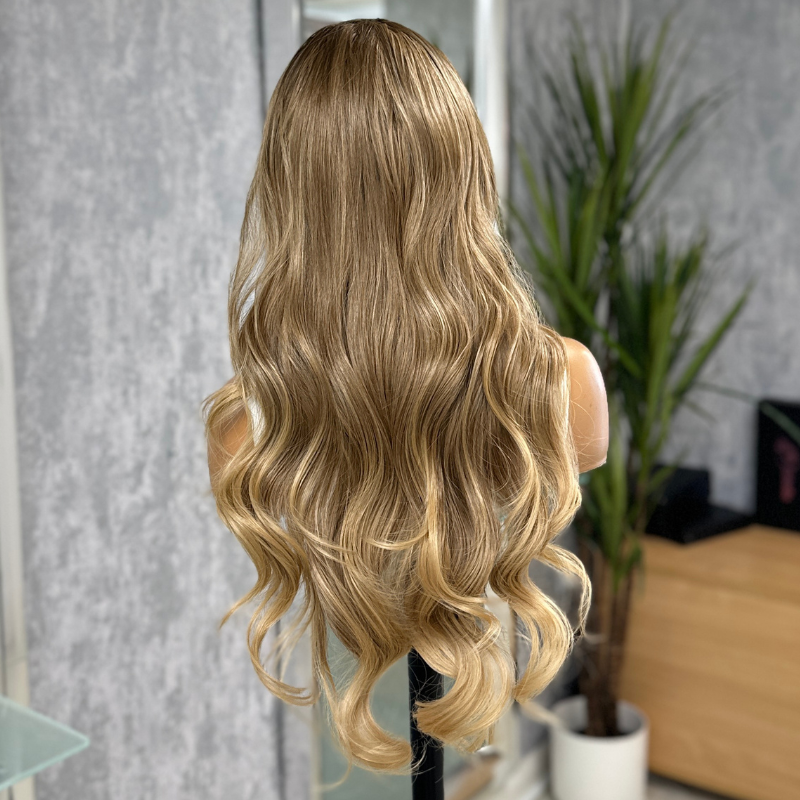 Esme – Long Rooted Rich Caramel Blonde Headband Wig