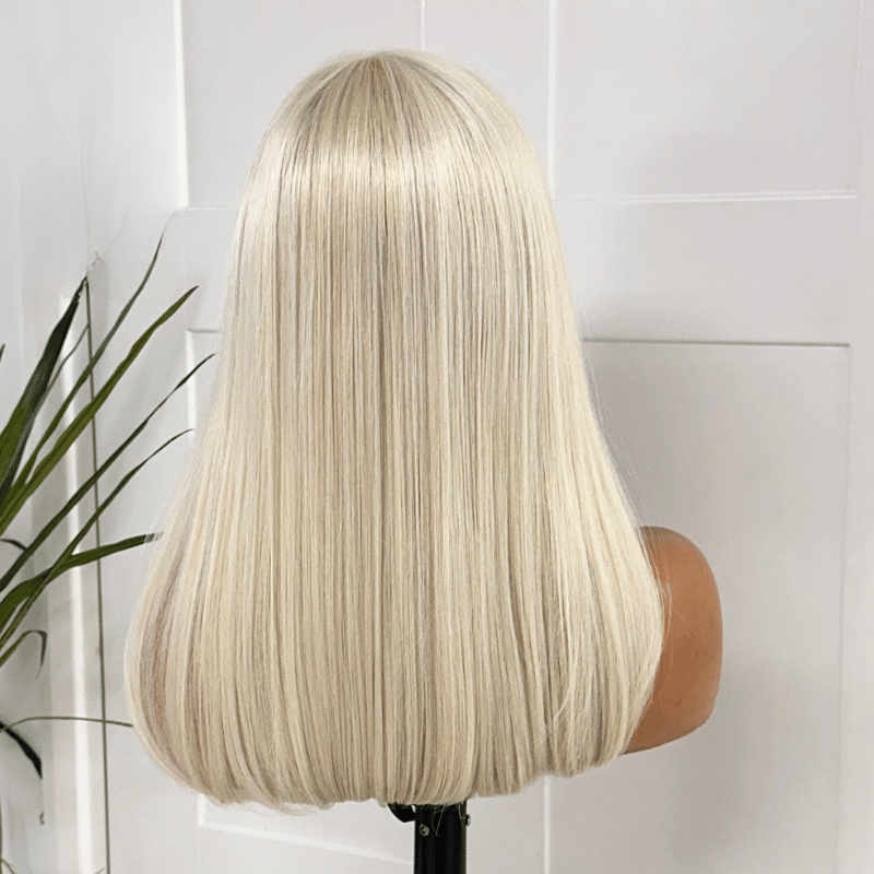 Ivory- Platinum/Light Blonde Monofilament Synthetic Lace Front Wig - estellewigsandmore.co.uk