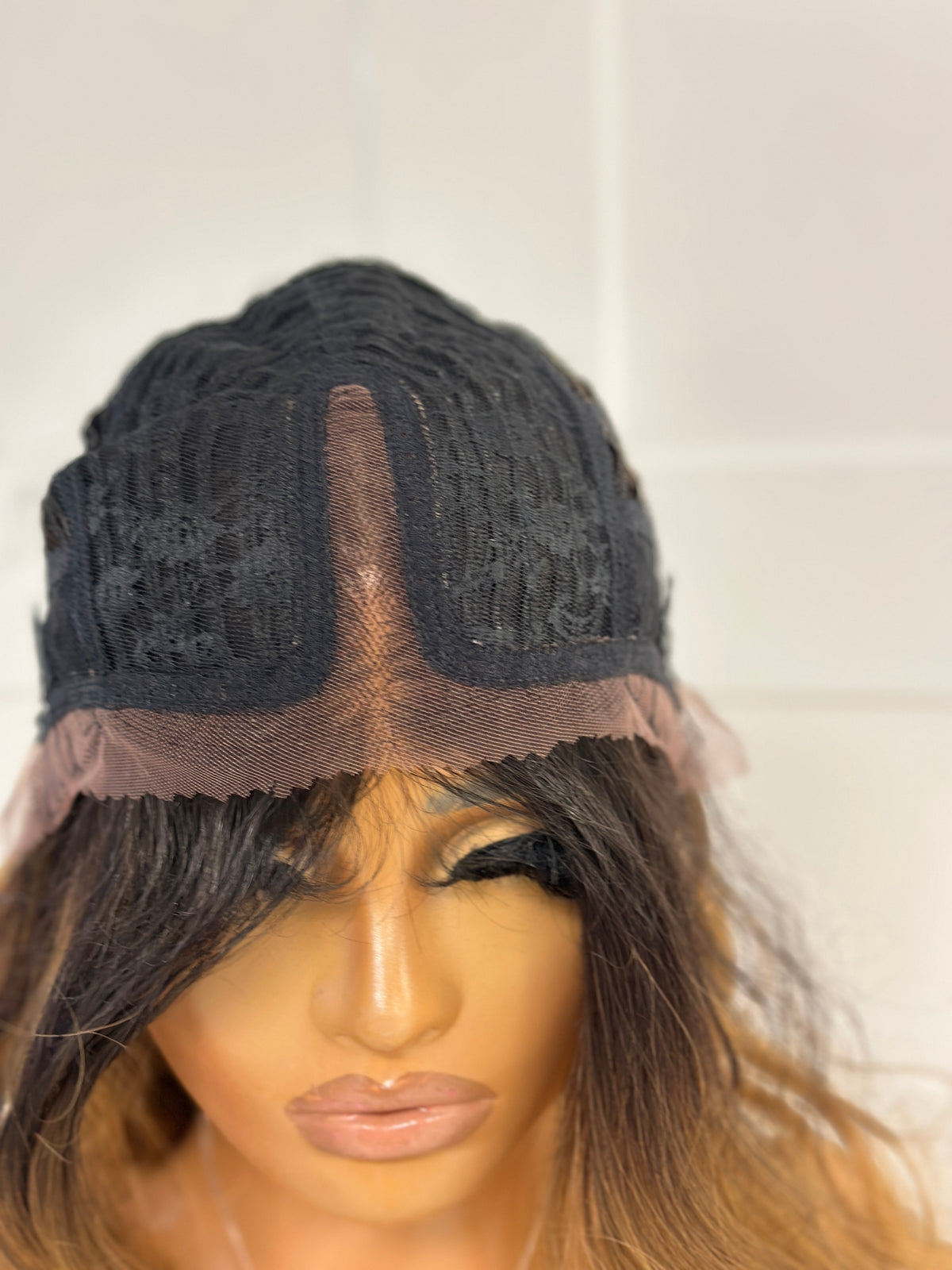 Natural Black Wavy Synthetic Lace Front Wig -Ewd 62 - estellewigsandmore.co.uk