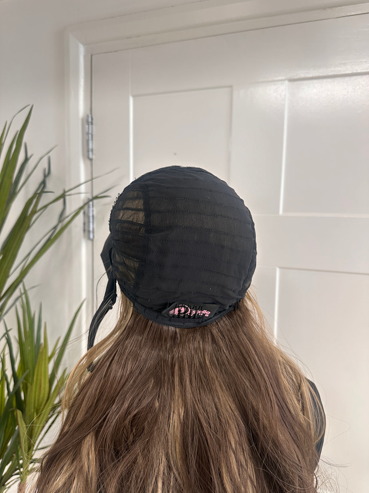 Mocha Brown / Highlights Wavy Headband Wig - Esme/54 - estellewigsandmore.co.uk head band wig