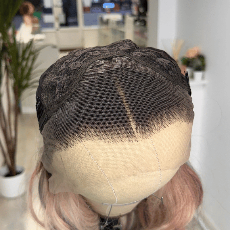 MICA -Long Wavy Golden Brown/Blonde Synthetic Lace Front Wig - estellewigsandmore.co.uk
