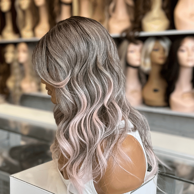 Nubi -14" Layered Wavy Fringe Wig | T-Lace Part | Heat-Friendly Synthetic Wig