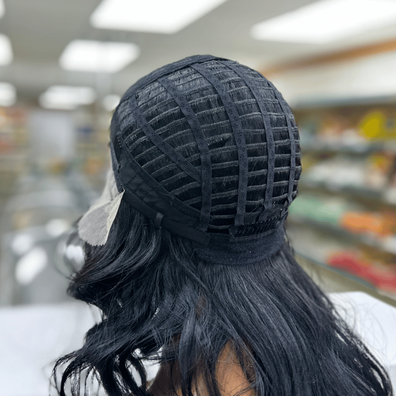 Nubi -14" Layered Straight Fringe Wig | T-Lace Part | Heat-Friendly Synthetic Wig