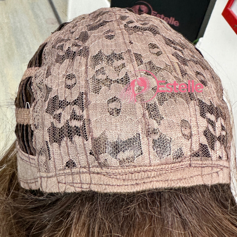 Millie -Rich Brunette Auburn Full Cap Wig with Fringe - estellewigsandmore.co.uk