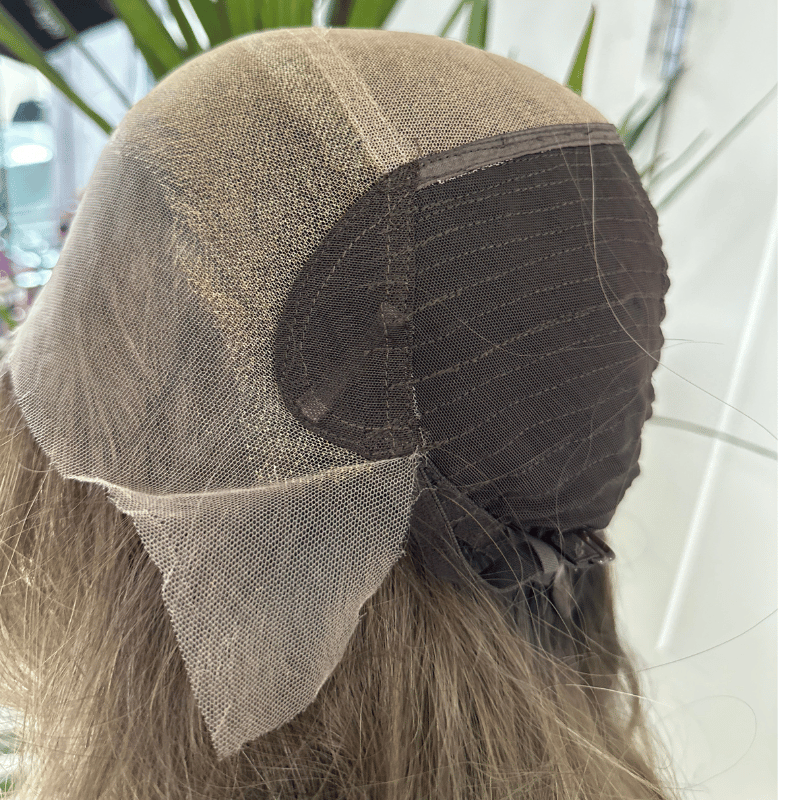 GEMY – 20" Mocha Beige Human Hair 5×5 Lace Wig