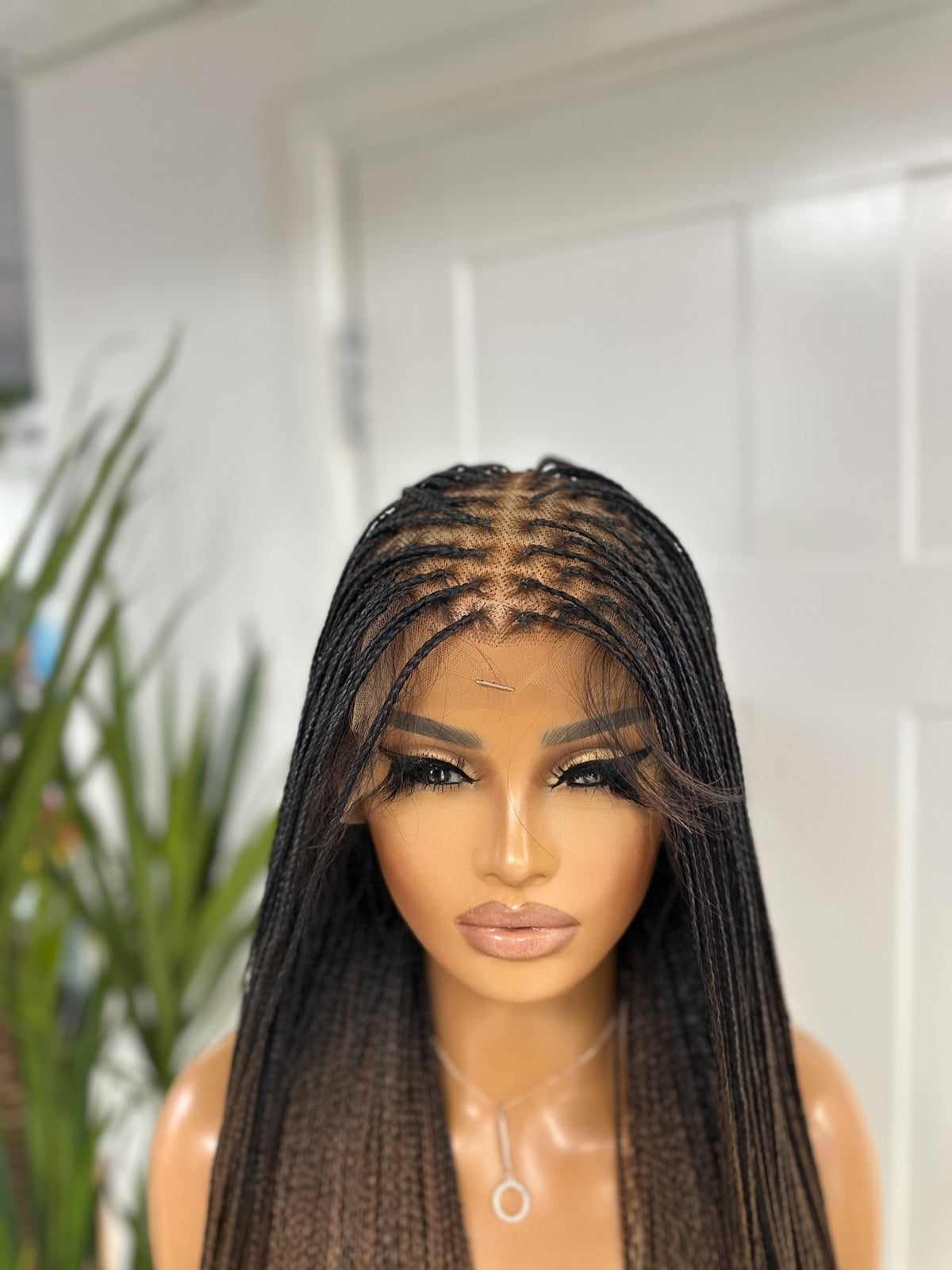 30 inches 3 Tone Straight Braided Wig | Ready to ship -ZAFORA