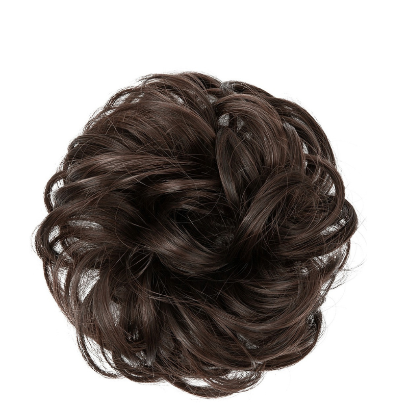 Curly Messy Bun Hair Scrunchie | Synthetic Heat Resistant Hair Piece