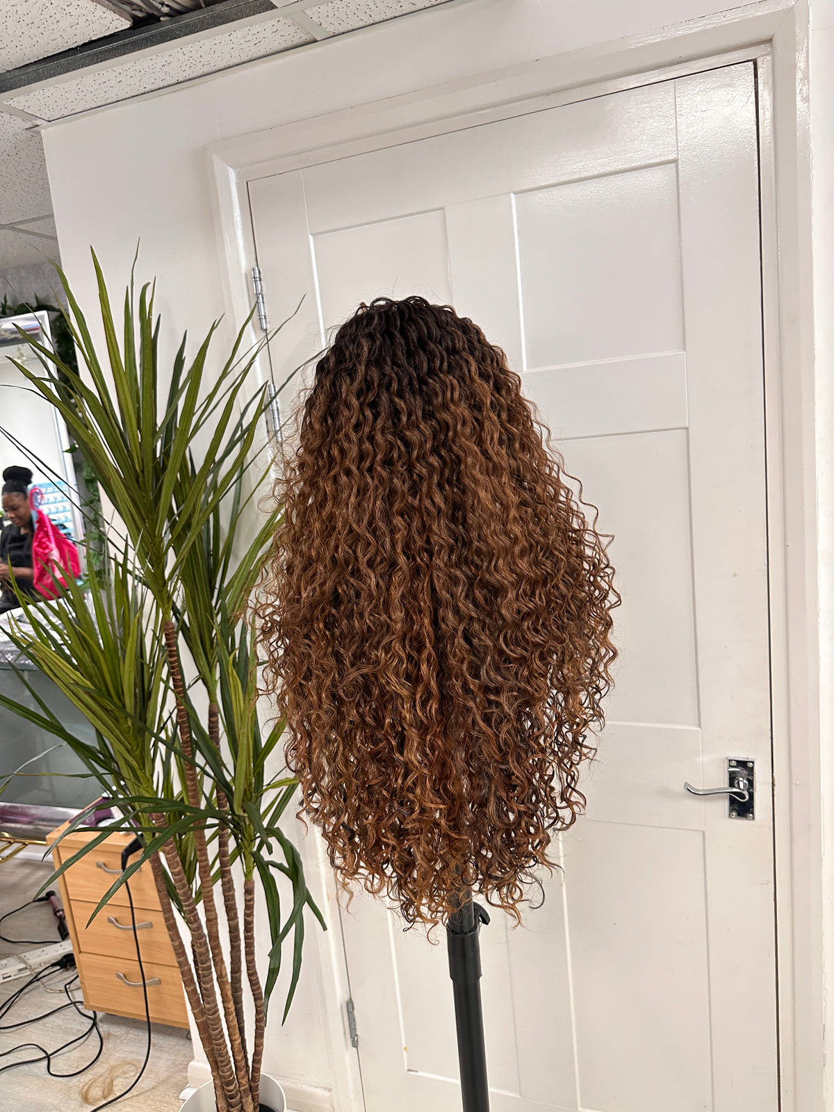Mixed Brown/ Auburn Tones 13x6 Lace Front Wig | 28 Inch Synthetic Straight Wig - estellewigsandmore.co.uk