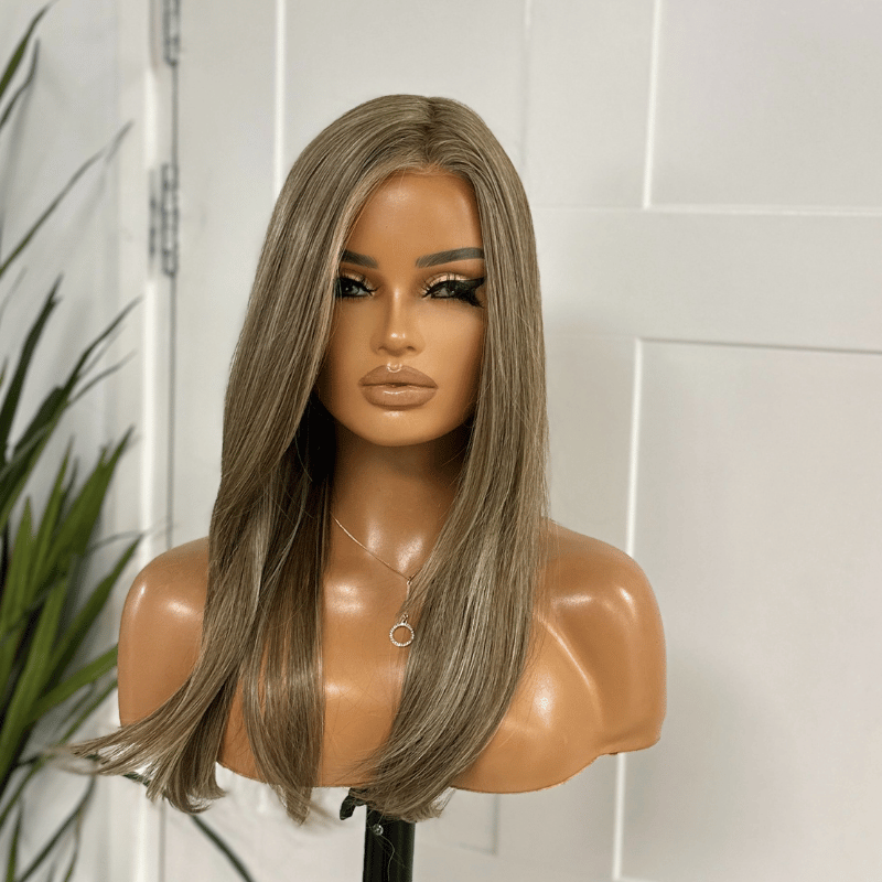 Dark Blonde Monofilament Lace Front Wig | Heat Safe Synthetic-Marina