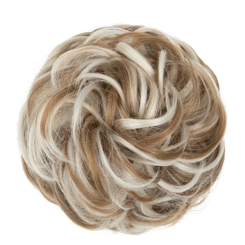Curly Messy Bun Hair Scrunchie | Synthetic Heat Resistant Hair Piece