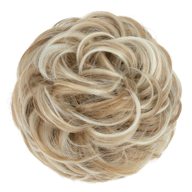 Curly Messy Bun Hair Scrunchie | Synthetic Heat Resistant Hair Piece