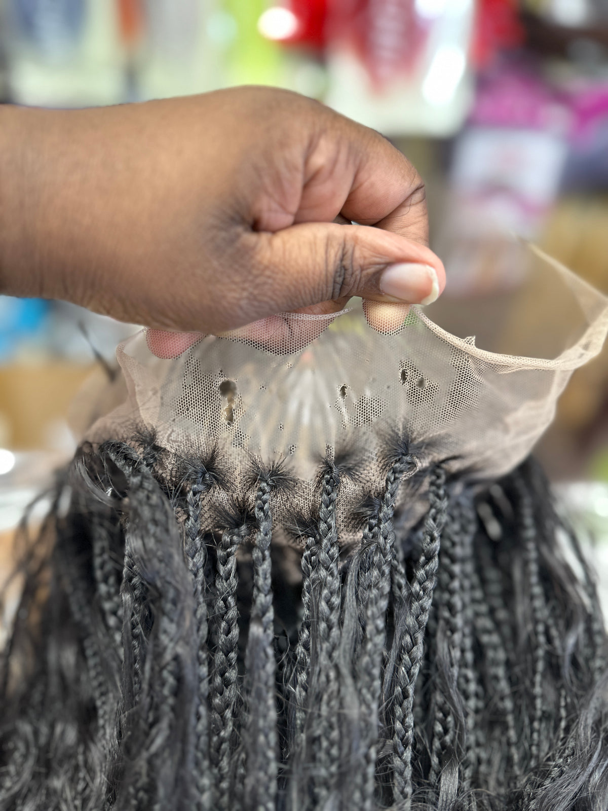 Black Fulani/ Goddess  Braids HD Human Hair Full Lace  Wig -TIWA - estellewigsandmore.co.uk