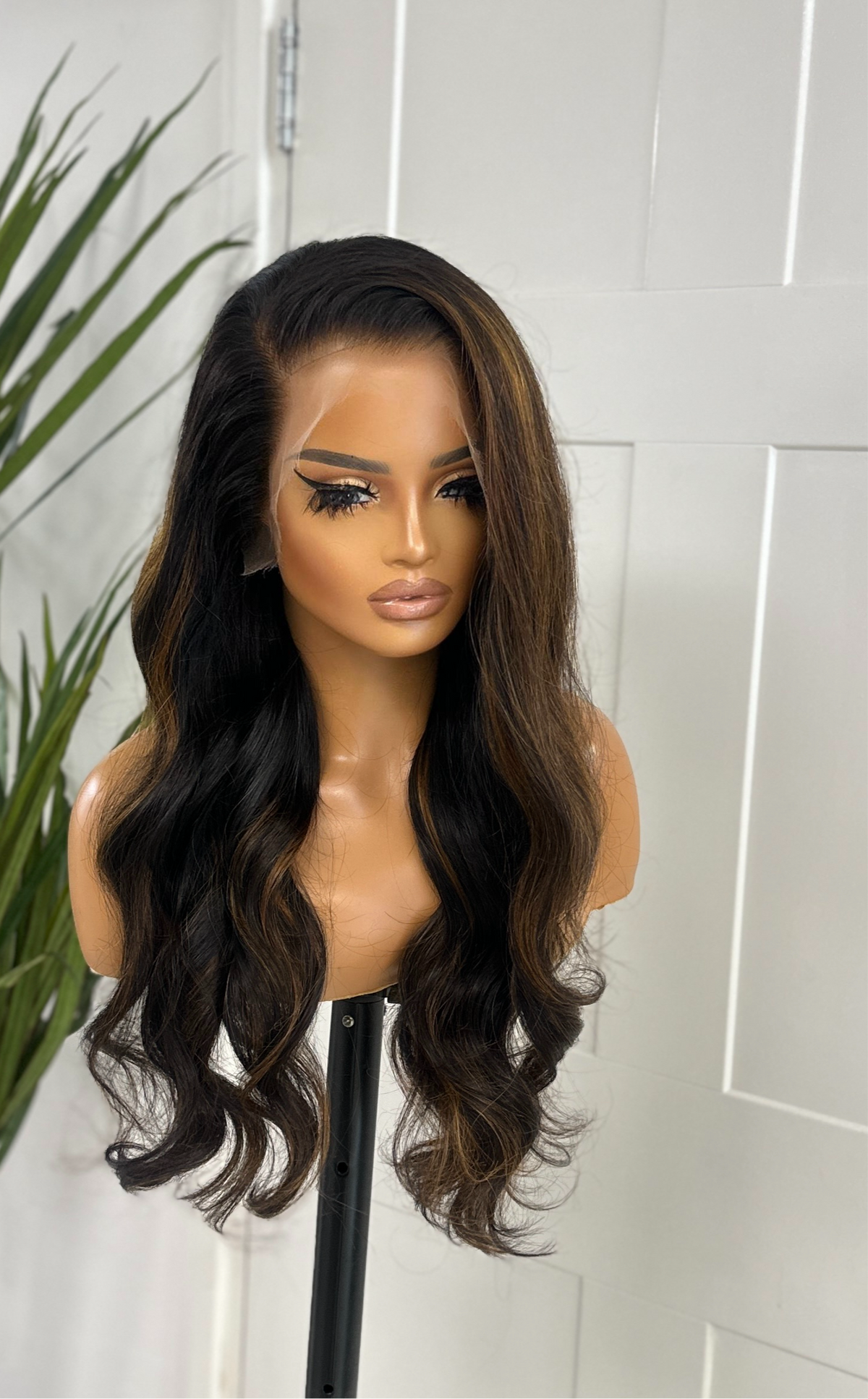 22 inches Black/Auburn HD Lace Front Human Hair Wig-TOFA - estellewigsandmore.co.uk Human Hair Lace Front Wig