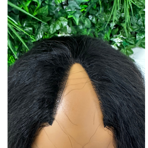 SISI-Long Kinky Straight V/U Part Human Hair Wig - estellewigsandmore.co.uk Human Hair Wig