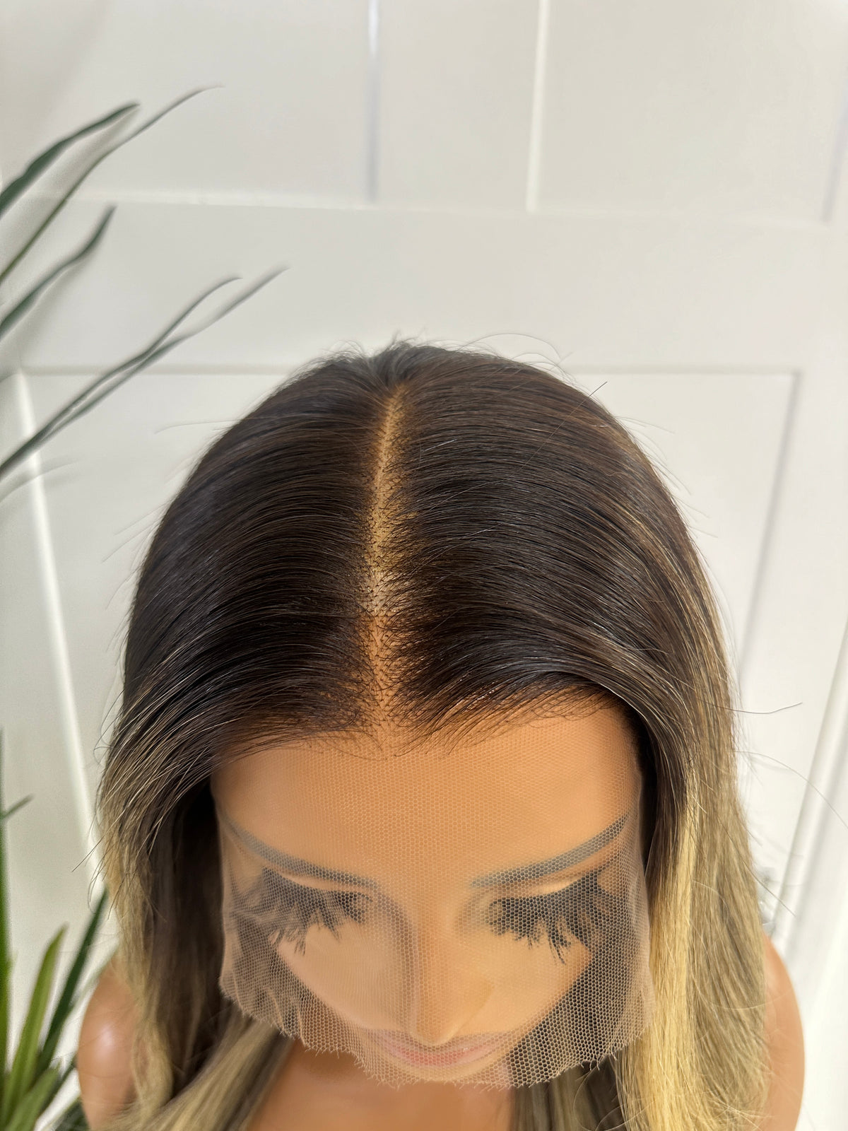 16'' Rooted Brown/Blonde Human Hair HD Lace Frontal Wig-JULIA - estellewigsandmore.co.uk human hair wig