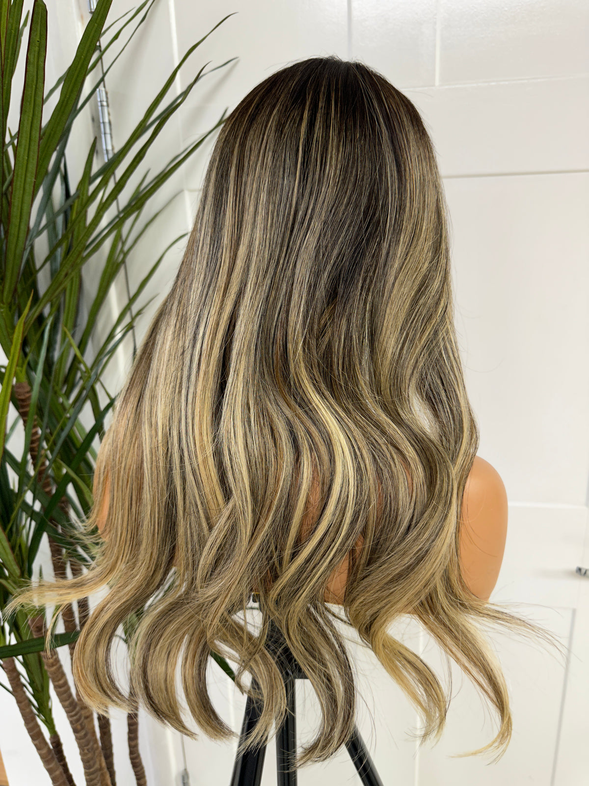 16'' Rooted Brown/Blonde Human Hair HD Lace Frontal Wig-JULIA - estellewigsandmore.co.uk human hair wig