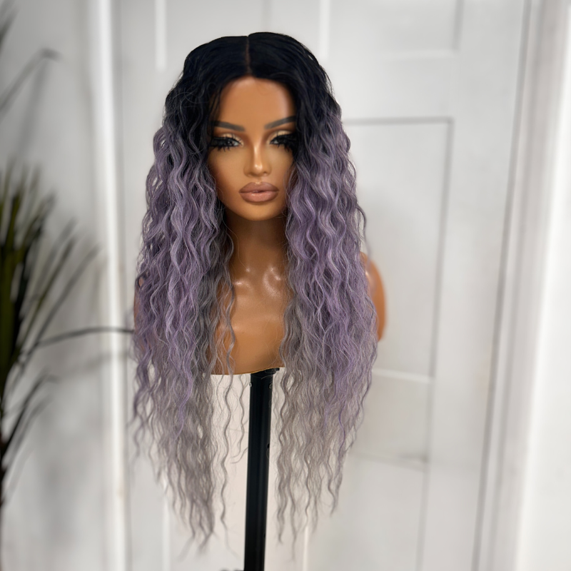 Long Curly Synthetic Lace Part Wig-ATILLA - estellewigsandmore.co.uk Synthetic Lace front wig