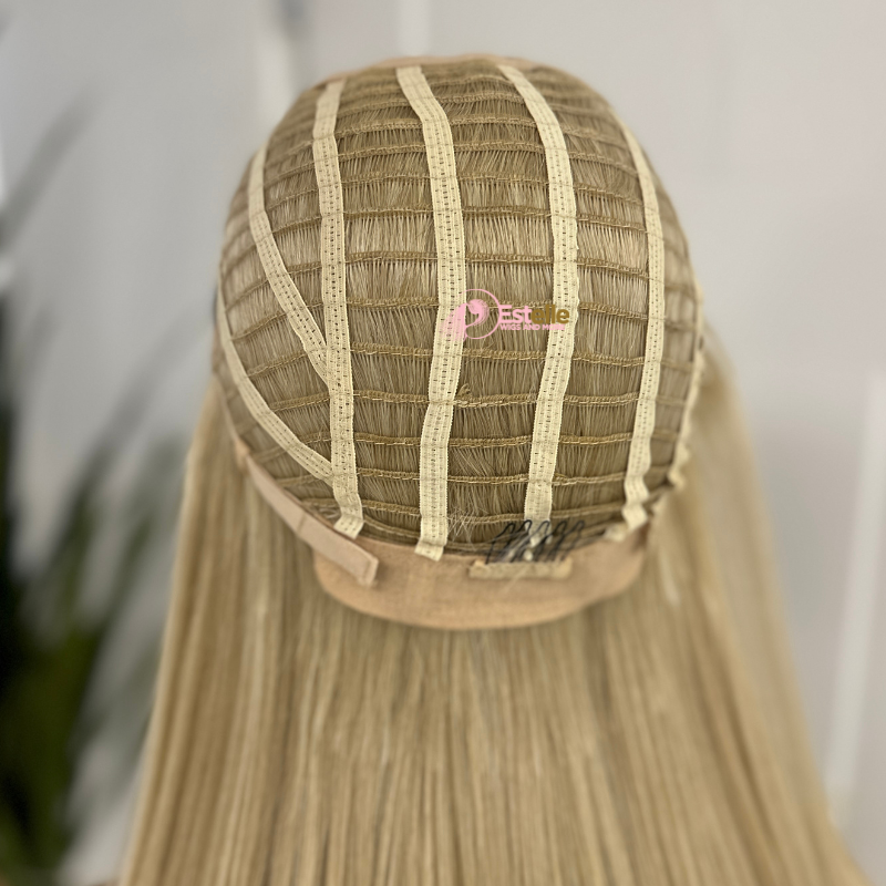 Layered Beige Blonde Monofilament Synthetic Lace Front Wig-EVIE - estellewigsandmore.co.uk Synthetic Lace front wig