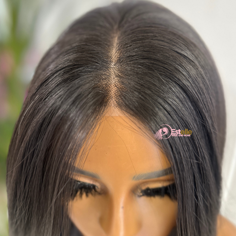 Layered Natural Black Monofilament Synthetic Lace Front Wig-EVIE - estellewigsandmore.co.uk Synthetic Lace front wig
