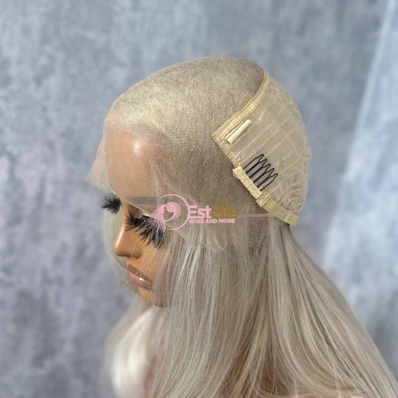 Long Light Champagne Blonde Synthetic Lace Front Wig-SORRIE/101 - estellewigsandmore.co.uk Synthetic Lace front wig