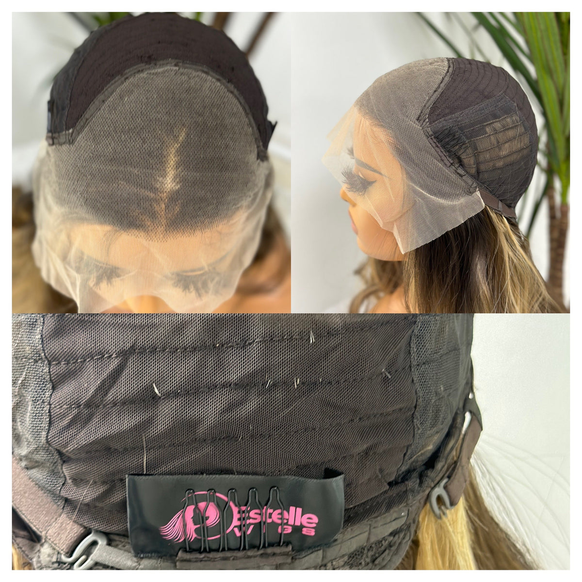 Long Rooted Dark Blonde Mix Lace Frontal Synthetic Wig-JEAN - estellewigsandmore.co.uk