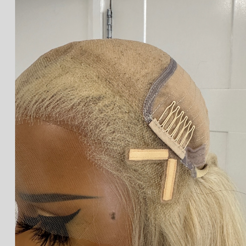 18 inches Chocolate Ombre Blonde Human Hair Lace Front Wig-EMMA - estellewigsandmore.co.uk Human Hair Lace Front Wig