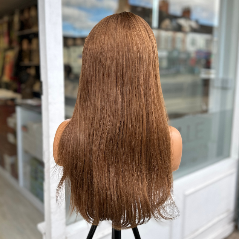 18 inches Auburn Human Hair Lace Front Wig- HARPER - estellewigsandmore.co.uk Human Hair Wigs