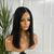 Black  12 inches  Raw  Human Hair  Lace  Closure Wig-CANDY