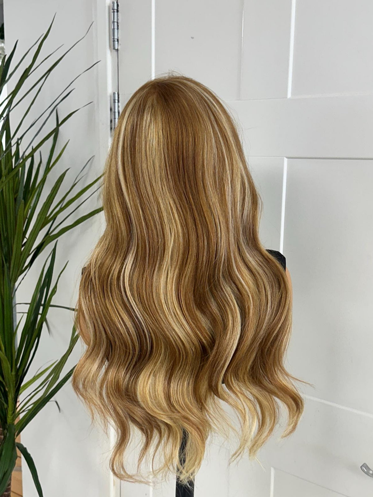 Long Wavy Golden Golden Blonde Balayage Lace Front Wig-Natasha - estellewigsandmore.co.uk SYNTHETIC WIGS