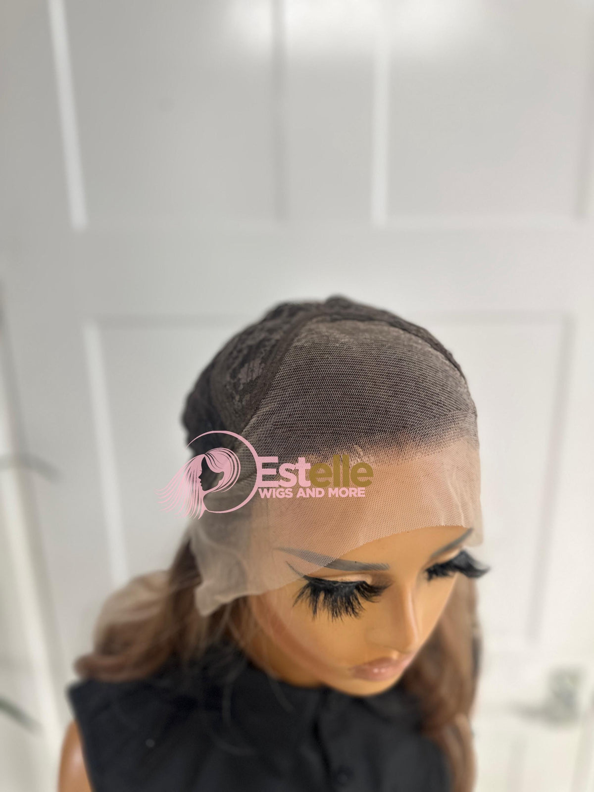 20” Warm Brown & Blonde Highlight Lace Front Wig with Loose Waves-Mica - estellewigsandmore.co.uk Synthetic wig