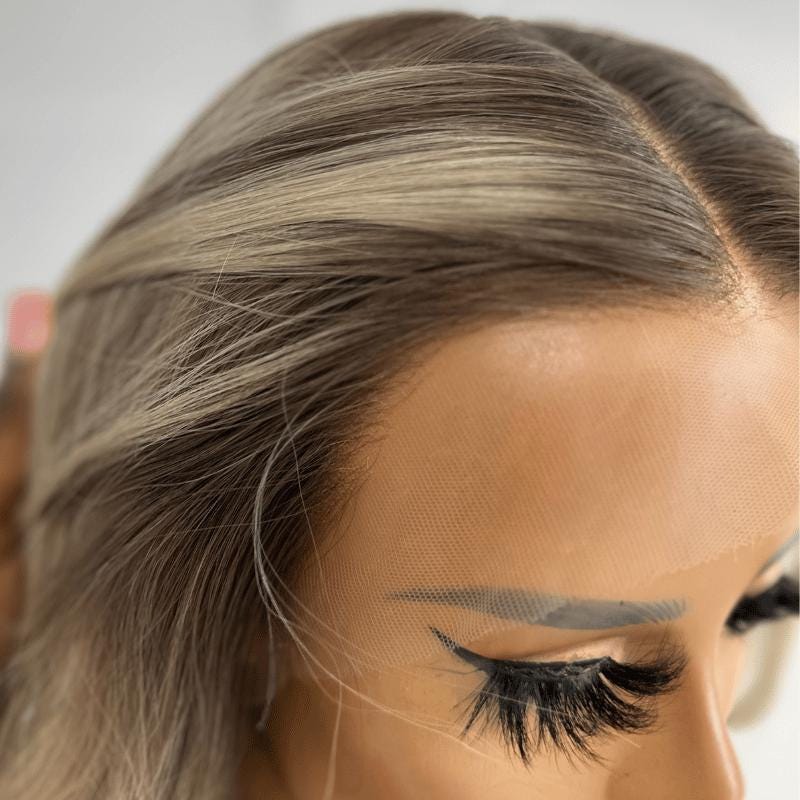 Glueless 14-Inch Blonde Balayage HD Lace Front Wig | 100% Human Hair | Beginner-Friendly-Livia